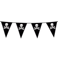 Ligne de drapeau PE Pirates Crâne (6m)