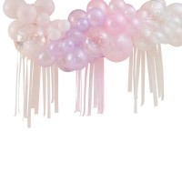 DIY Arc de Ballons pastel, perles et ivoire