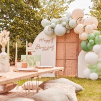 DIY Kit Balloon Arch Nude & Sage Green