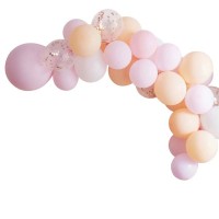 DIY Kit Balloon Arch Matte Peach & Pink Hen Party