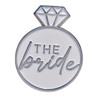 Badge Heiratsring "The Bride" Silber (3cmx2,5cm)