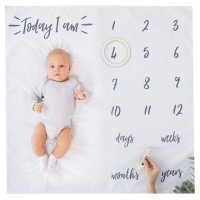 Couverture pour les étapes importantes de la vie de bébé (1x1m)