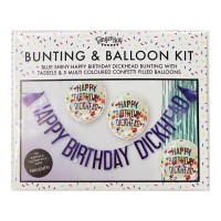 Happy Birthday Dickhead Party Balloons & Bunting Kit
