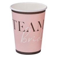 Paper Cups "Team Bride" - 6 pcs. (266ml)