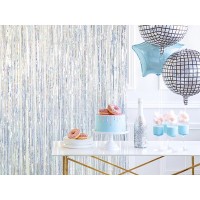 Party curtain background holographic (90x250cm)