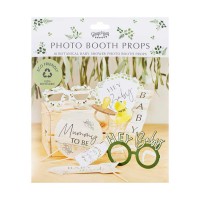 Photobooth Props Botanical Baby Shower - 10 stuks