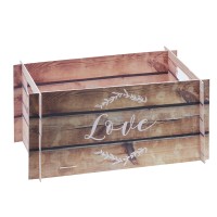Wooden Effect Card Wedding Crate