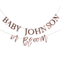 Letterslinger 'Baby in Bloom' Personaliseerbaar (2 x 2m)