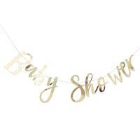Guirlande à lettres 'Baby Shower' Doré (150cm)