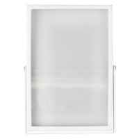 Cadre photo métal verre blanc personnalisable (15cm x 10cm)