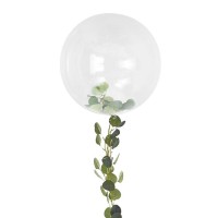 Ballon Bubble Clearz Géants (75cm) avec Feuillage de Vignes