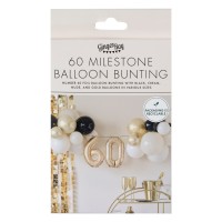 Paquet DIY : Guirlande à Ballons 60ème Anniversaire