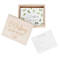 Alternative Guestbook Wish Cards for Baby Shower