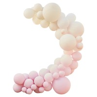 Balloon Arch - Pink, Cream & White
