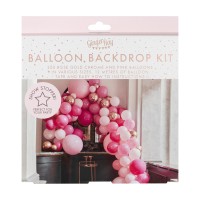 DIY Pakket Ballonboog Roze & Roségoud