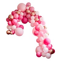 DIY Arc de Ballons Rose & Rose Doré