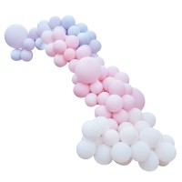 DIY Arc de Ballons Violet & Rose Pastel