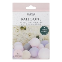 Balloon Pack - 5 inch - Pink, Grey, Lilac