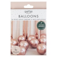Balloon Pack - 5 inch - Rose Gold Chrome