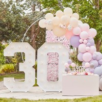 DIY Balloon Arch Kit Pink, Lilac & Matte Grey