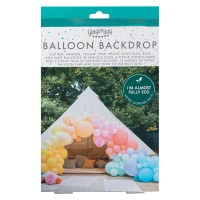 DIY Balloon Arch Kit with Paper Honeycombs - Bright Rainbow