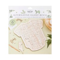 Alternative Guestbook 'Baby Shower' Puzzle Wood (31,5 x 32,7cm)