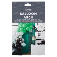 DIY Balloon Arch Kit Black, Green & Grey