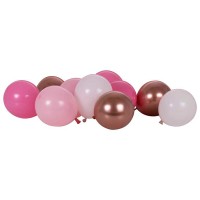 5 inch Balloon Mosaic Balloon Pack, blush and Rose Gold - 40 pcs.