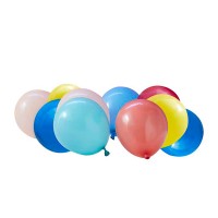 Mini Ballonnen (12cm) Set voor Ballonstand Mozaiek, Multi Colour - 40 stuks