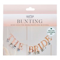 Rose Gold The Bride Hen Party Bunting with Photo Pegs