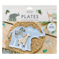Elephant Paper Plates - 8pcs.