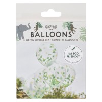 Ballonnen Jungle Leaf Confetti - 5 Stuks