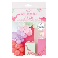 DIY Pakket Ballonboog Pastel Roze, Lila, Groen & Confetti