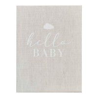Memory Journal 'Hello Baby' Linen
