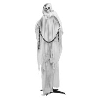 Décoration Halloween: Fantôme enchaîné avec lumière, son & mouvement (190cm)