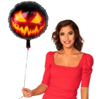Folieballon Halloween Creepy Pompoen (Ø 43cm)