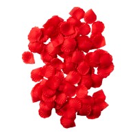 Set Rozenblaadjes Polyester Rood - 150 stuks