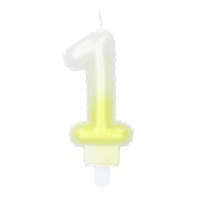 Pastel Candle Number '1'