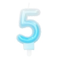 Pastel Candle Number '5'