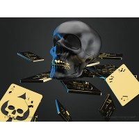 Metalmorphose Keyring - Black Skull