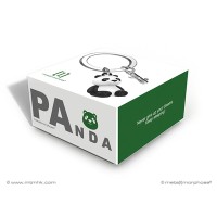Metalmorphose Sleutelhanger - Panda