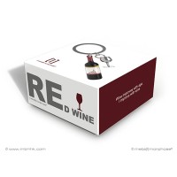 Metalmorphose Sleutelhanger - Rode Fles Wijn