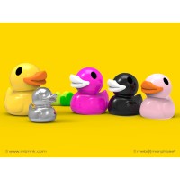 Metalmorphose Keyring - Duck Family
