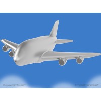 Metalmorphose Sleutelhanger - Vliegtuig