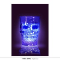 Drinkbeker Schedel Plastiek LED Licht (700ml)
