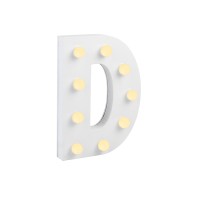 Light letters - D