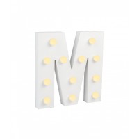 Light letters - M