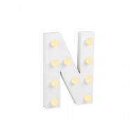 Light letters - N