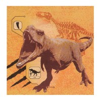 Serviettes en Papier Dinosaure T-Rex - 20 pcs. (33x33cm)