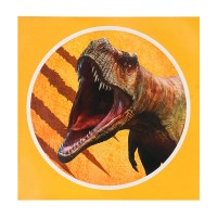 Set 4 Deuilles d'Autocollants Dinosaure T-Rex (20 x 20 cm)